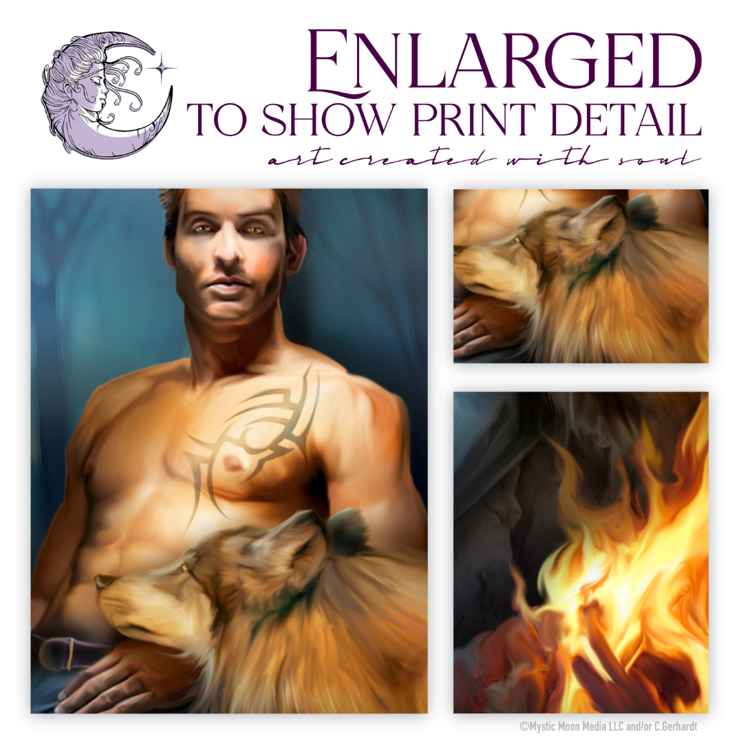 Mystic Moon Media LLC – wholesale Art print – "Sebastian" Mythical Fantasy Art Print1