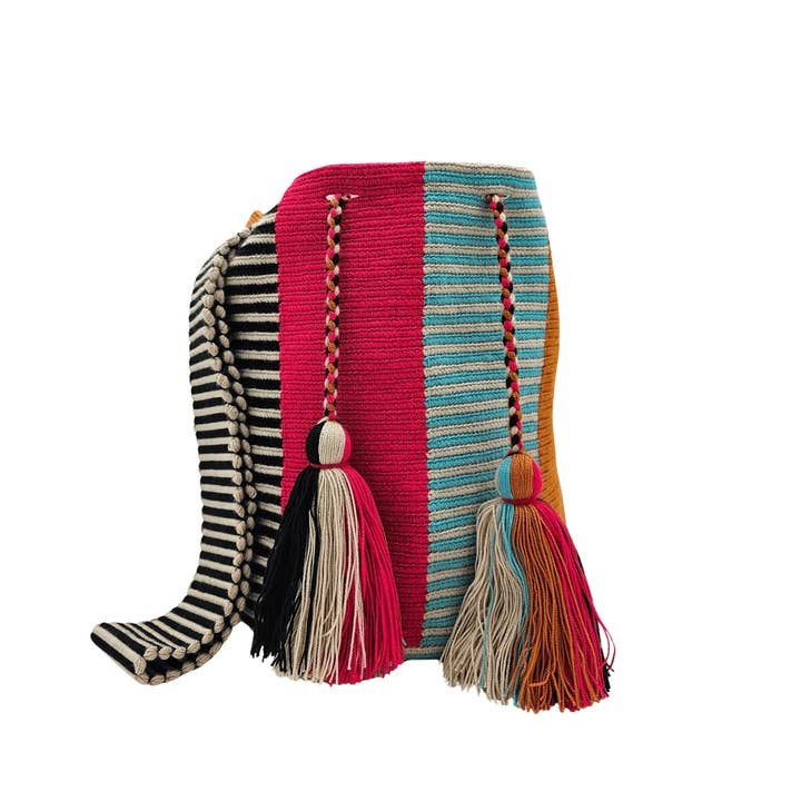 Origin Colombia - Wholesale Crossbody Bag - Women's - Jade Fair-Trade Wayuu bag, Authentic Colombian Handbags