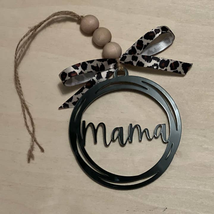 Zwart acryl mama autobedeltje voor wholesale door These Days Designs