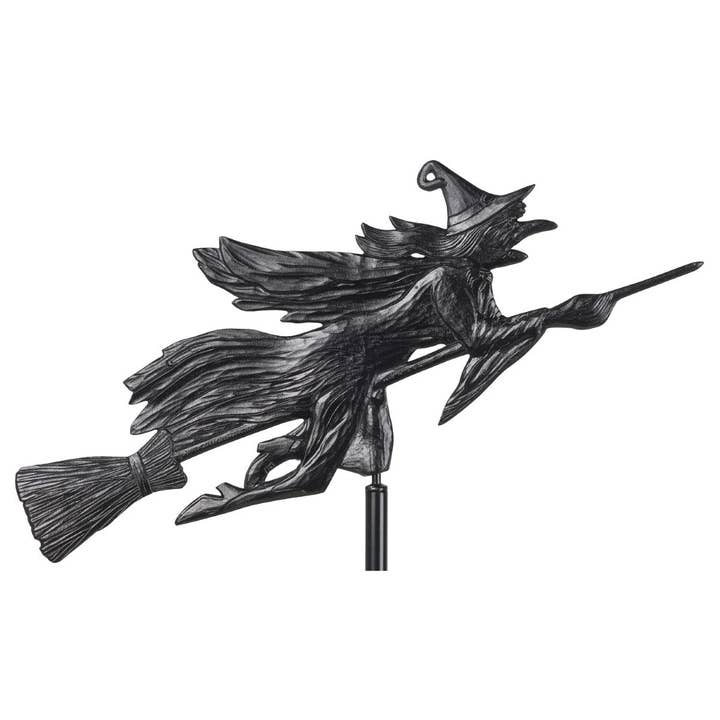 Playful Tail - Wholesale Outdoor Ornament/Decor - Whitehall Flying Witch Garden Rooftop Weathervane1