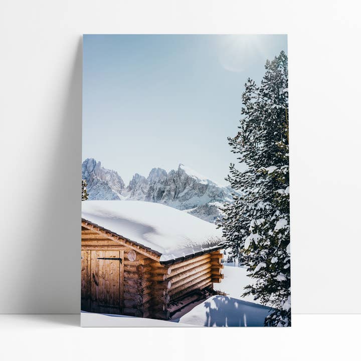POSTER 30X40 CM - Winter Cabin for wholesale by David & David Studio