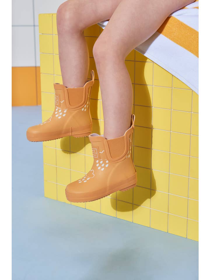 Grass & Air – Großhandel Gummistiefel – Kinder – Peach Short Gummistiefel für Kinder mit Farbwechsel