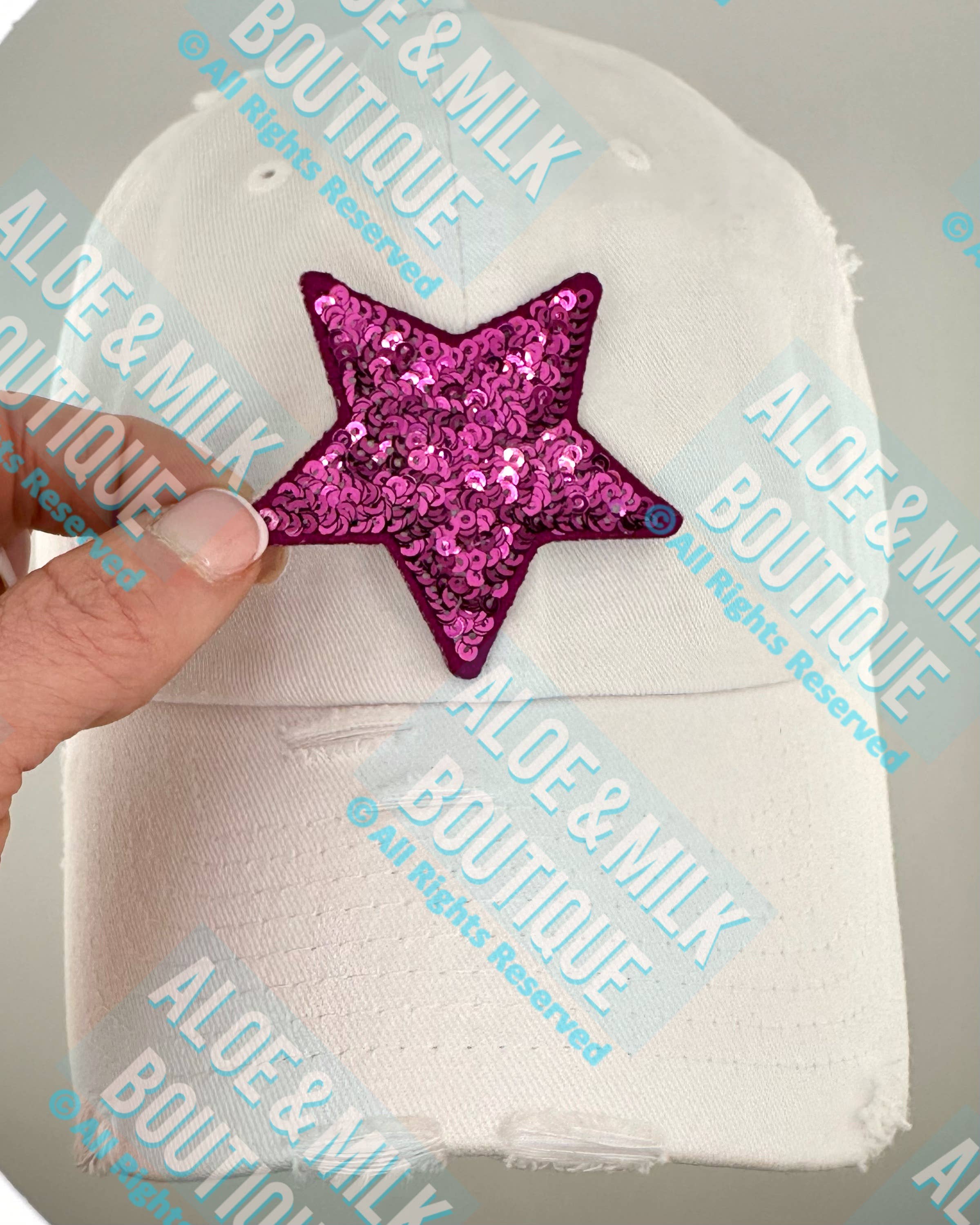 Aloe and Milk Boutique - Wholesale Patch - New Sequin Star Small, sequin star patch, cheer patch12