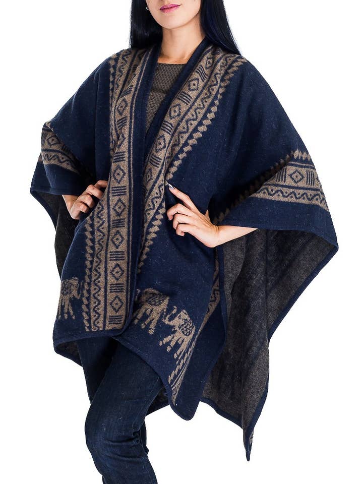 Cap Zone - Wholesale Poncho - Women's - Elephant Cape Western Poncho1
