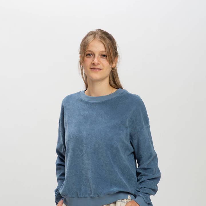 Sudadera ligera azul crepúsculo para venta al por mayor de Matona