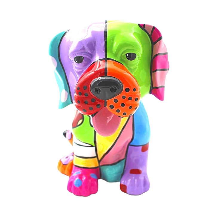 Signo de dólar perro con lengua rosa - 8" de alto para venta al por mayor de Interior Illusions Plus