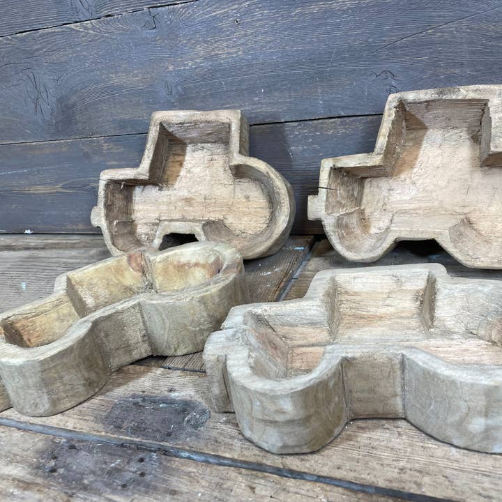 My Amigos Imports - Wholesale Decorative Plate/Dish/Bowl - NFC Tractor Dough Bowl-WH5-9x6-Unfinished-NFC-Tractor-$43