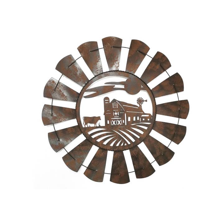 Cubby House by Malmar - Wholesale Wall Accent - 54cm Country Scene Windmill Wall Art