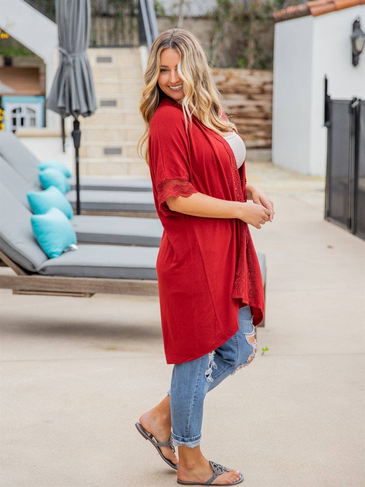 Tickled Teal - Wholesale Kimono - Women's - Sparrow Lace Kimono8