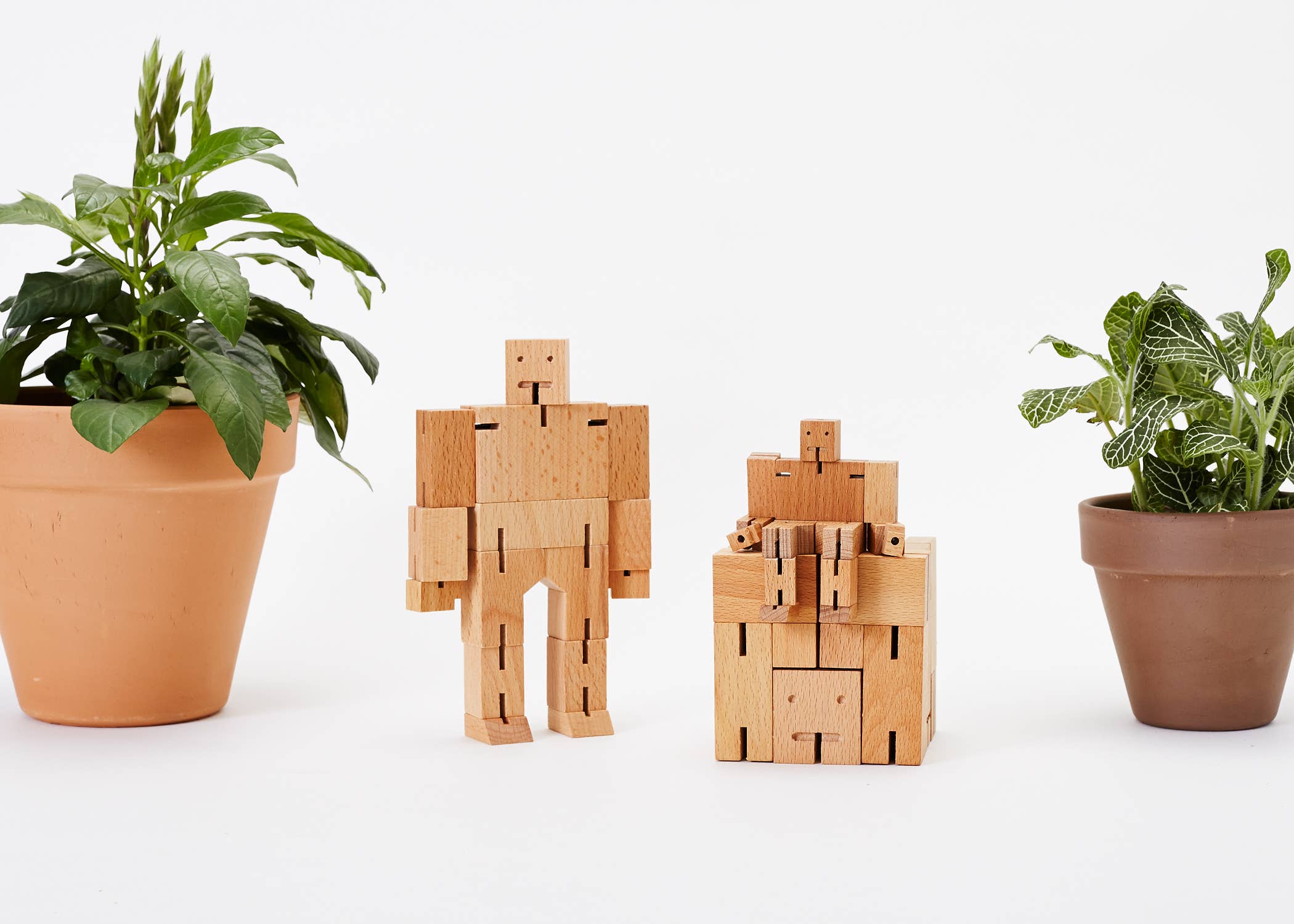 Areaware - Wholesale Wood Toy - Kids - Cubebot Micro - Natural1