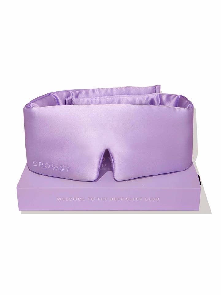 Lavender Haze Silk Sleep Mask for wholesale by DROWSY UK