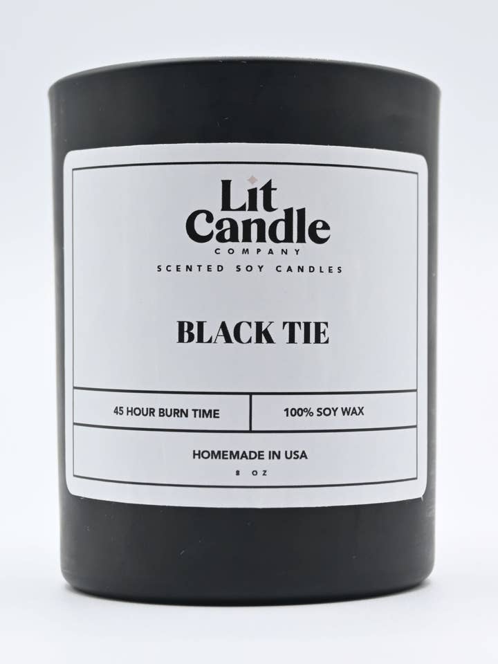 Black Tie for wholesale by LIT Candle Co