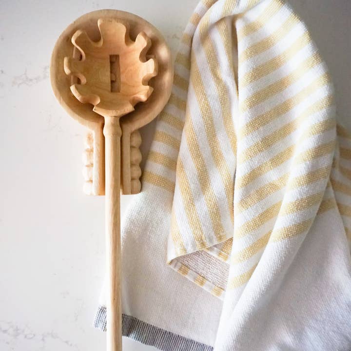 Azizi Life - Wholesale Kitchen Spoon - Hand Carved Imogene Pasta Spoon5
