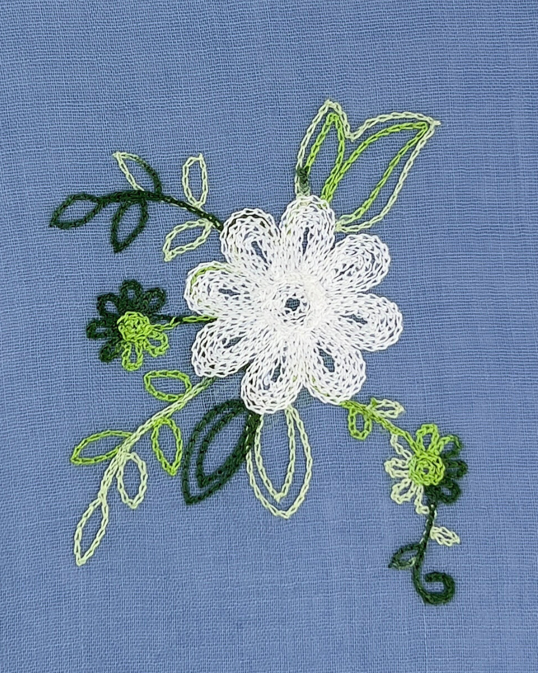 Humble Hilo – Engroshandel Tørklæde - Dame – Humble Hilo Broderet tørklæde/sjal med blomster49