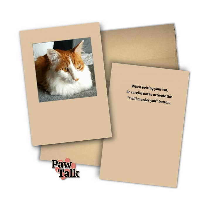 Paw Talk Greeting Card - Just For Fun - 04011 for wholesale by 1216 Trading Company