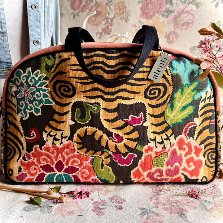 Atenti - Venta al por mayor Bolsa de viaje - Mujer - Le Tigre Overnighter-Atenti USA hecho a mano, bolso de fin de semana, bolsa de viaje10