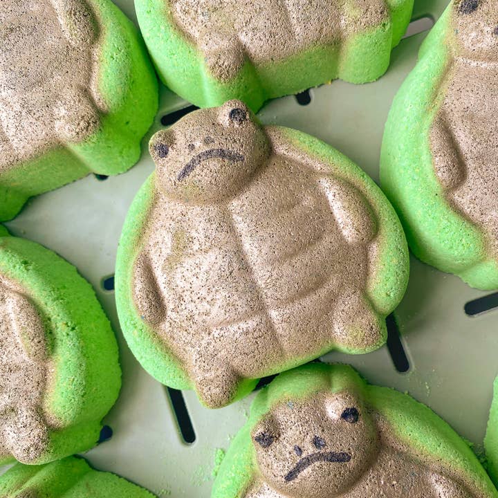 Grumpy Tortoise Bath Bomb for wholesale by Bathe Enchanted
