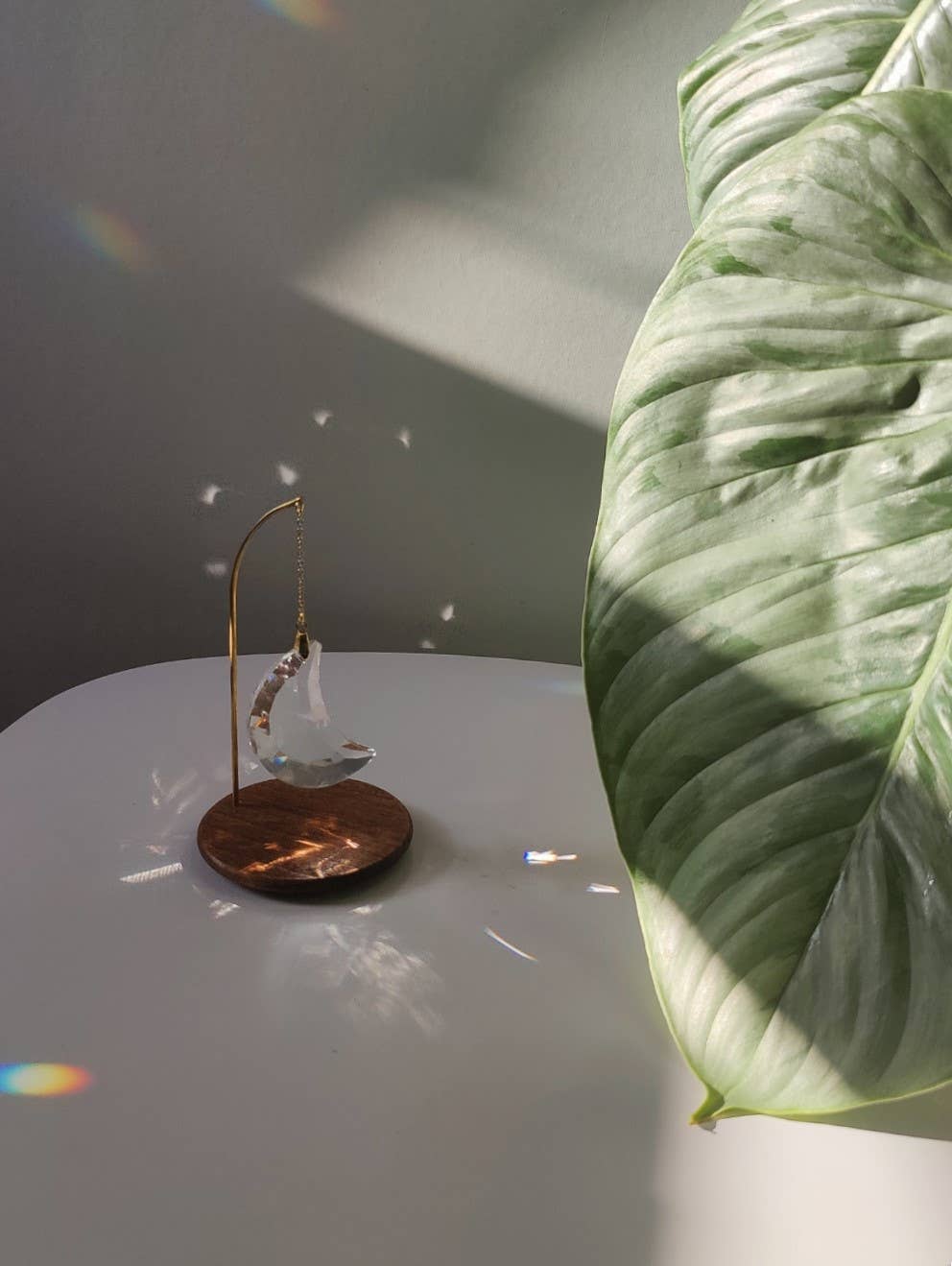 Atelier Intuitive - Wholesale Ornament - MYSTIQUE • Freestanding Suncatcher | Crystal Moon Decoration1