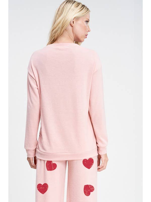 Lemon Tree - Wholesale Lounge Set - Women's - Heart smile sleep lounge wear set7