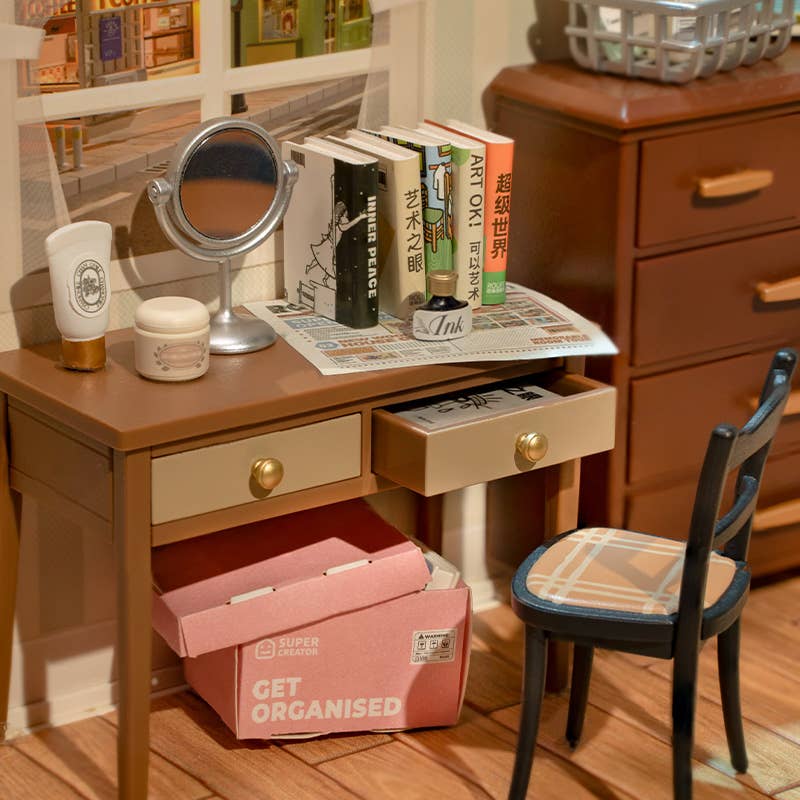 Robotime - Vente Kit de bricolage - DW009 Sweet Dream, chambre à coucher Rolife DIY, maison miniature en ABS4