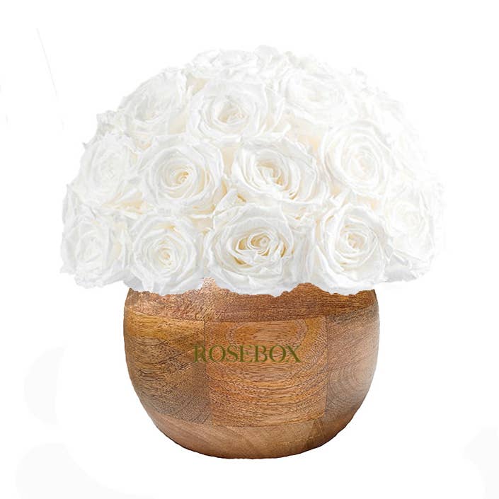 Media bola redonda clásica rústica personalizada para venta al por mayor de Rose Box NYC