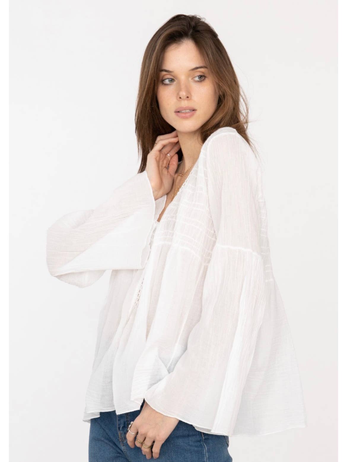 LINEN & COTTON HOUSE - Vente Chemisier – femme - GILET EN COTON 20354  SPRING SUMMER CLOTHING17