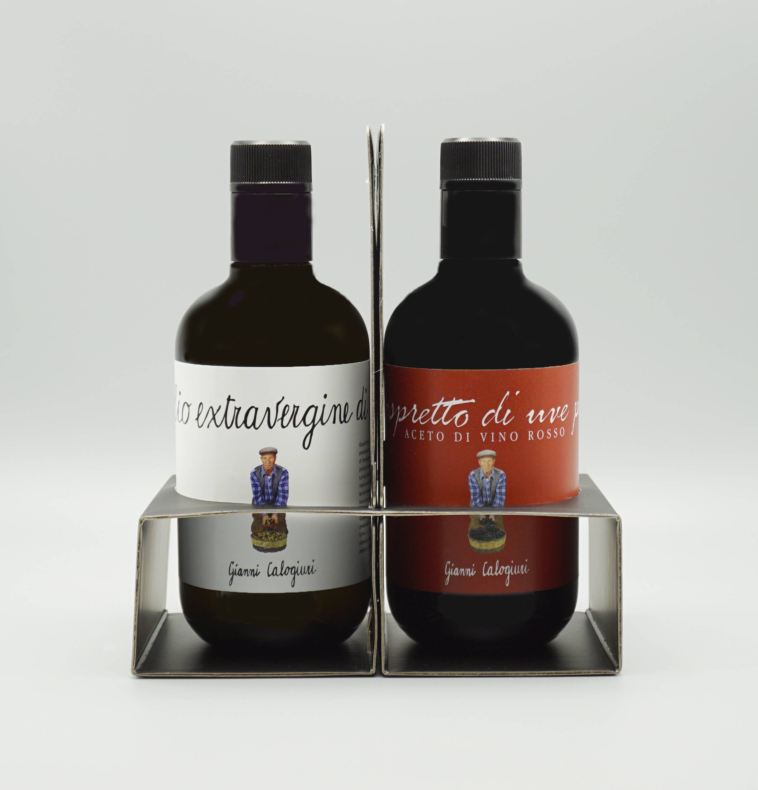 Vincotto Balsamico Gianni Calogiuri Azienda Agricola - Wholesale Olive Oil - GIFT BOX - ELEGANT DUO OIL BOTTLE 500ML1