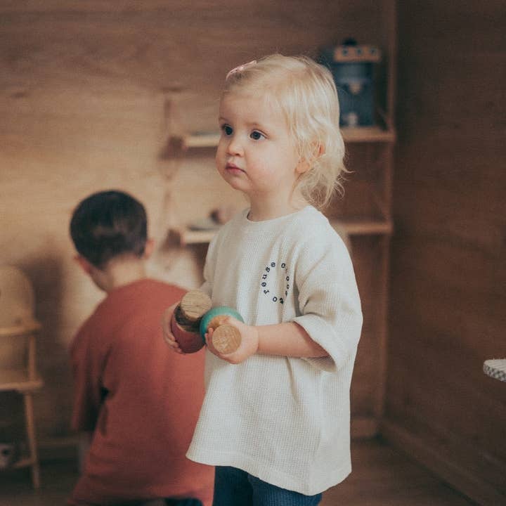 Choose To Reuse Slogan Waffle Top for wholesale by Futuro Bambino