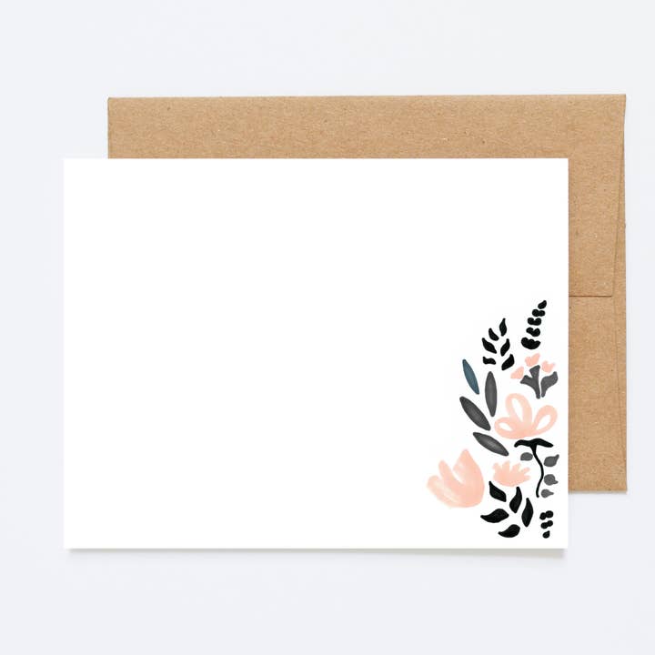 Fiori Grigi - Set di Scatole/Biglietti Piatte per la vendita all'ingrosso da parte di Shortpockets