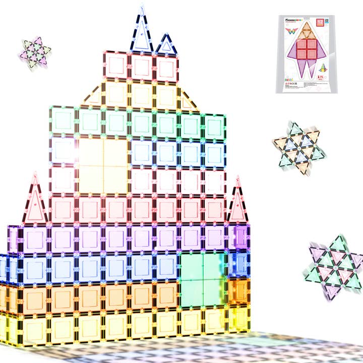 PicassoTiles 12pc Magnetic Tile Building Set for wholesale by PicassoTiles