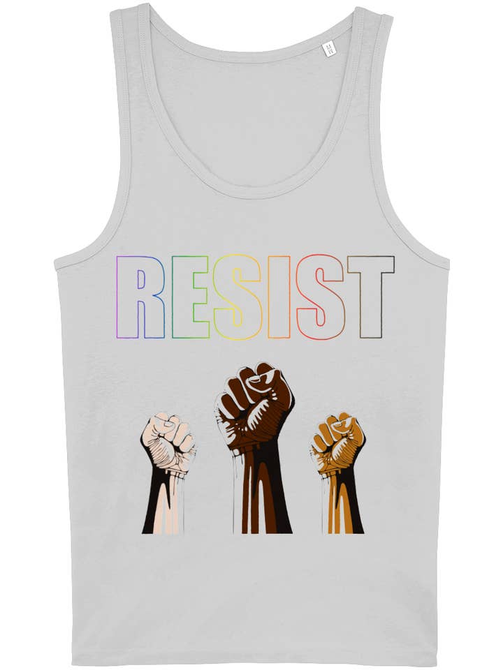 Resist Weste/Tanktop aus Bio-Baumwolle für den Großhandel von Unapologaytic
