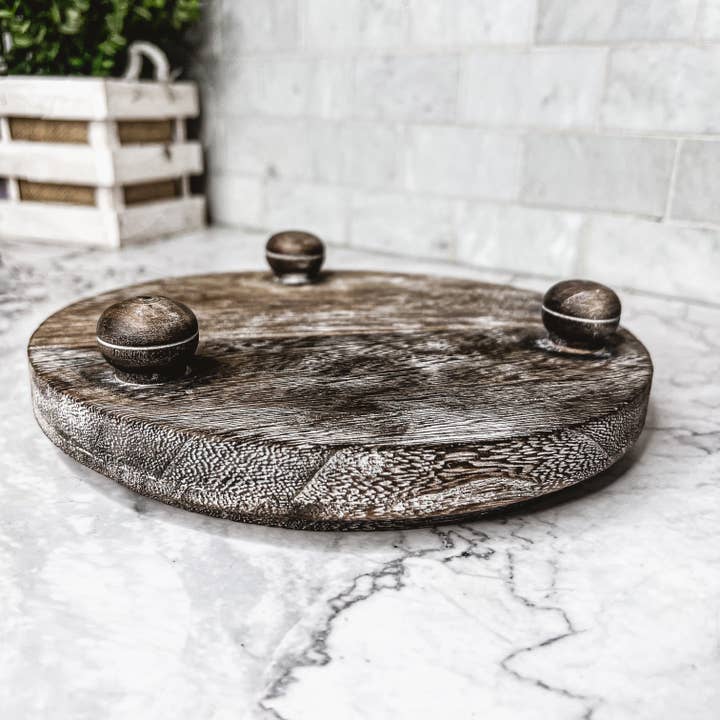 Gia Roma - Wholesale Decorative Tray - Rustic Wood Tray, Handmade Wooden Dispenser & Trinket Tray14