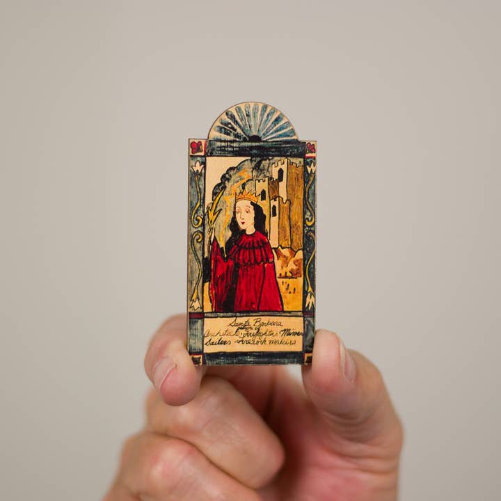 Lynn Garlick Retablos - Vendita all'ingrosso Dipinti/Disegni - Santa Barbara - Architetti Artiglieria Uomini e Minatori2