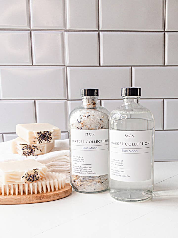 Market Collection Blue moon Bubble Bath 16 oz. for wholesale by Z&Co.