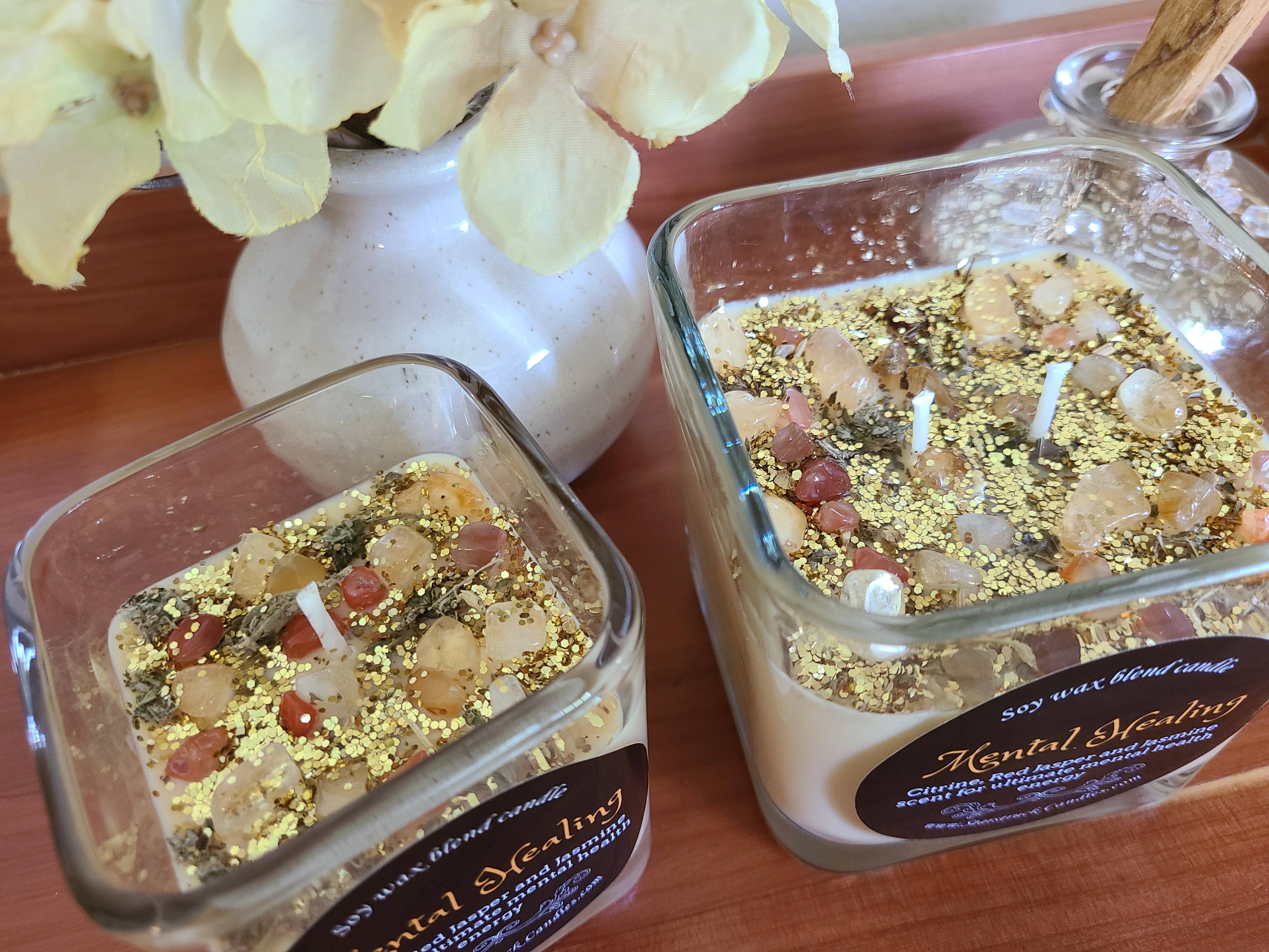 Starstruck Candles - Wholesale Jar/Filled Candle - Mental Healing Crystal Intention Candle7