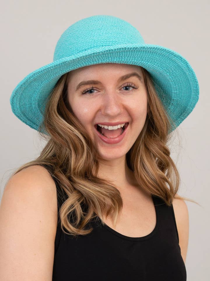 Turkis hat, bomuld for engroshandel hos Blue Sky Clothing Co LLC