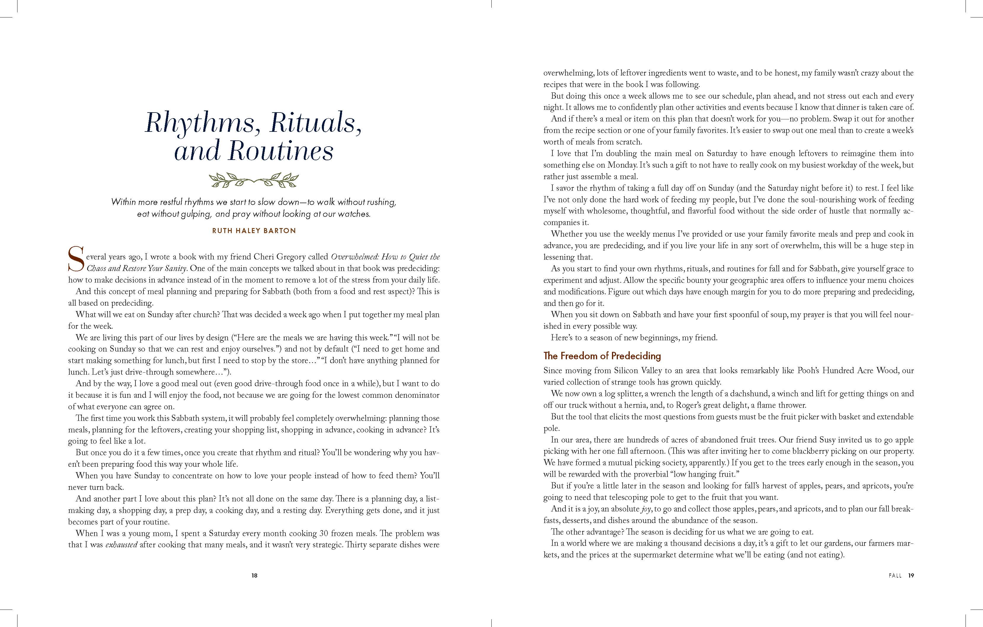 Harvest House Publishers Gift & Specialty Books - Wholesale Cookbooks & Food - Sabbath Soup:  Weekly Menus and Rhythms6