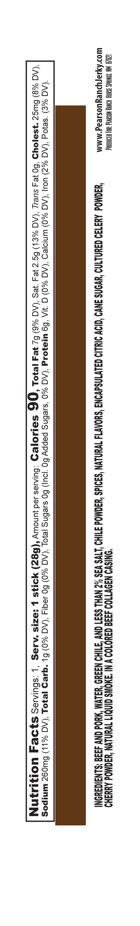 Pearson Ranch Elk & Bison Jerky - Wholesale Jerky - 24 Count Caddy - Green Chile Beef & Pork Snack Sticks6