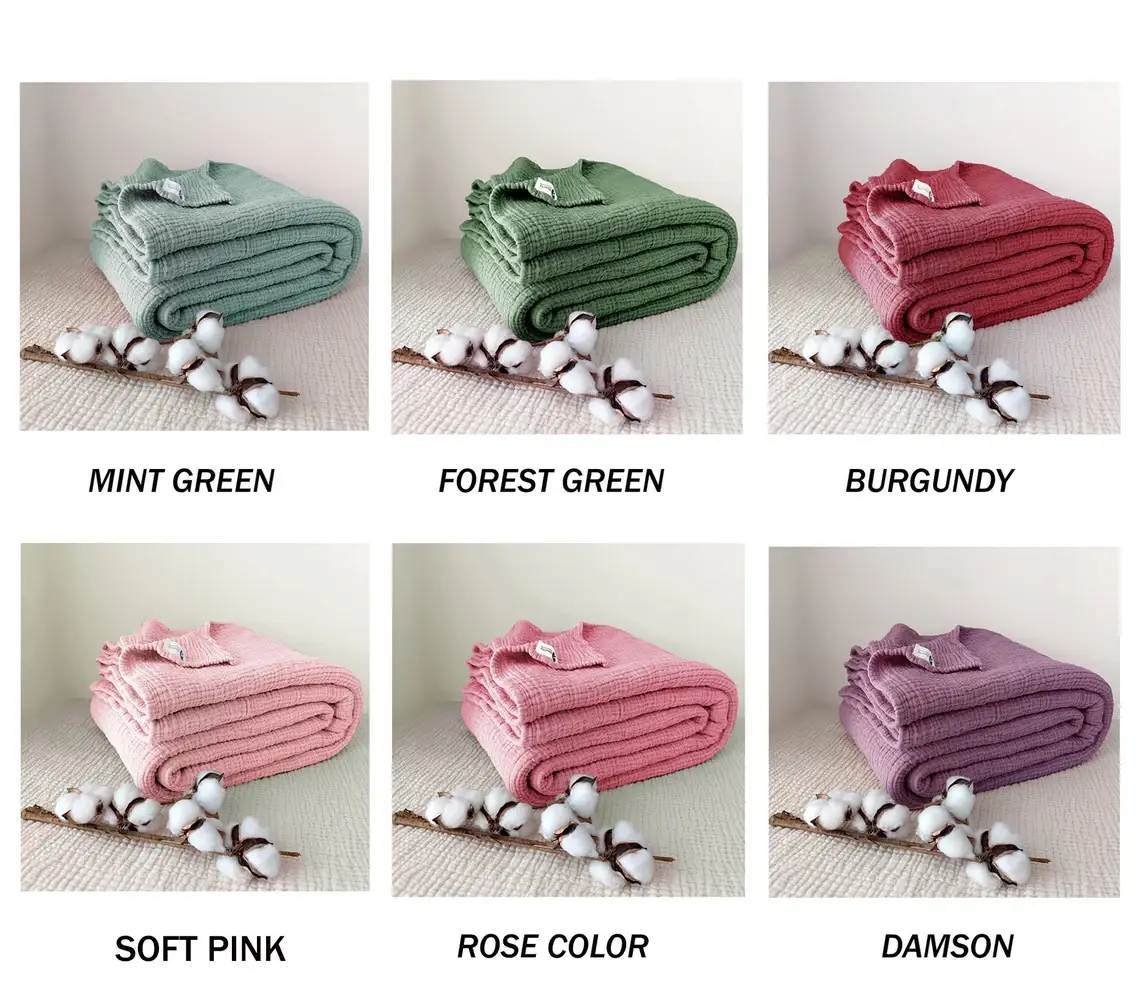 Aseel Buy Good - Wholesale Throw Blanket - Throw blanket Cotton Large Size Camel Color10