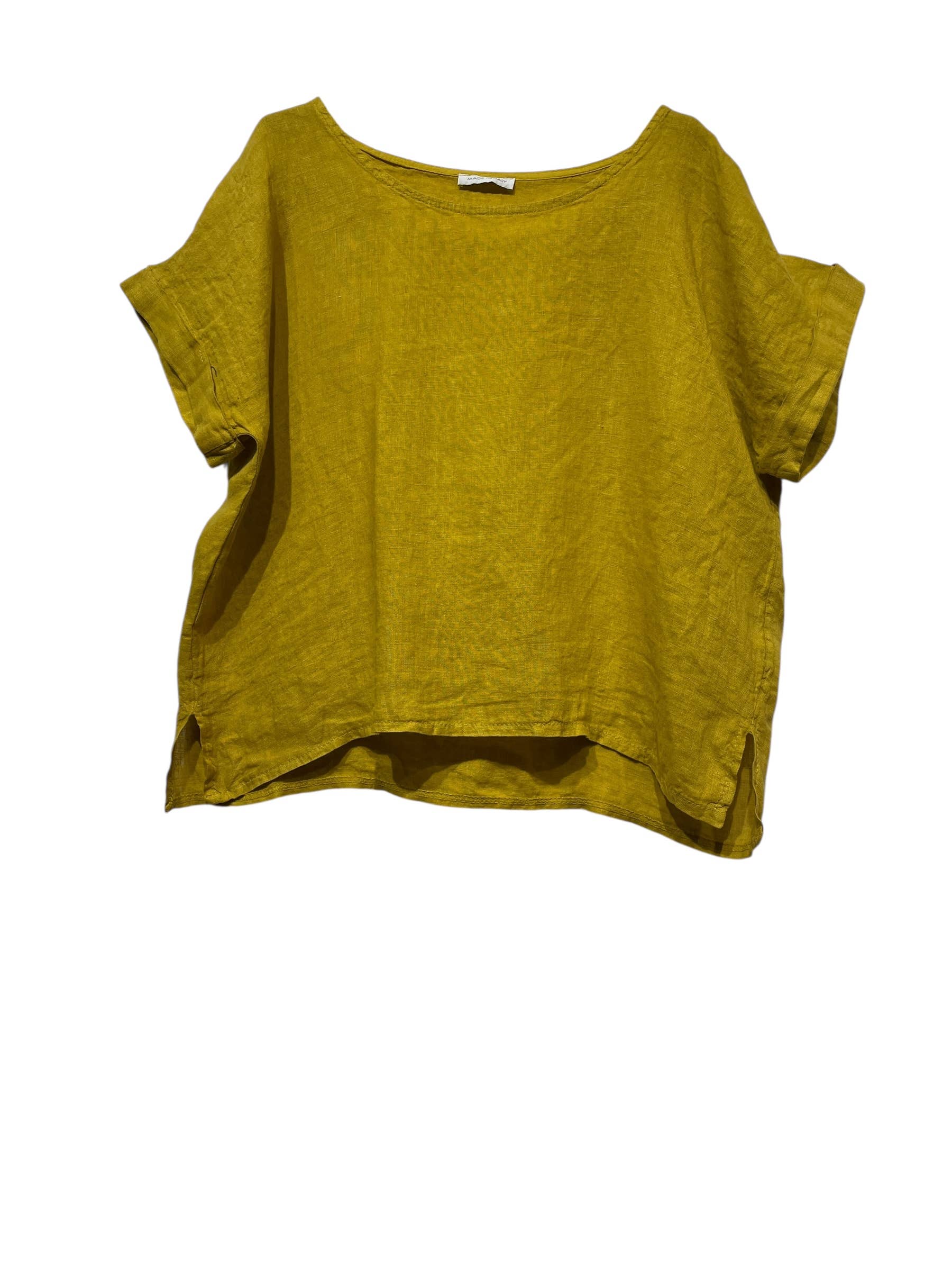 LINEN & COTTON HOUSE – T-shirt – Mulher por atacado – TOP UNI EM LIN 013329