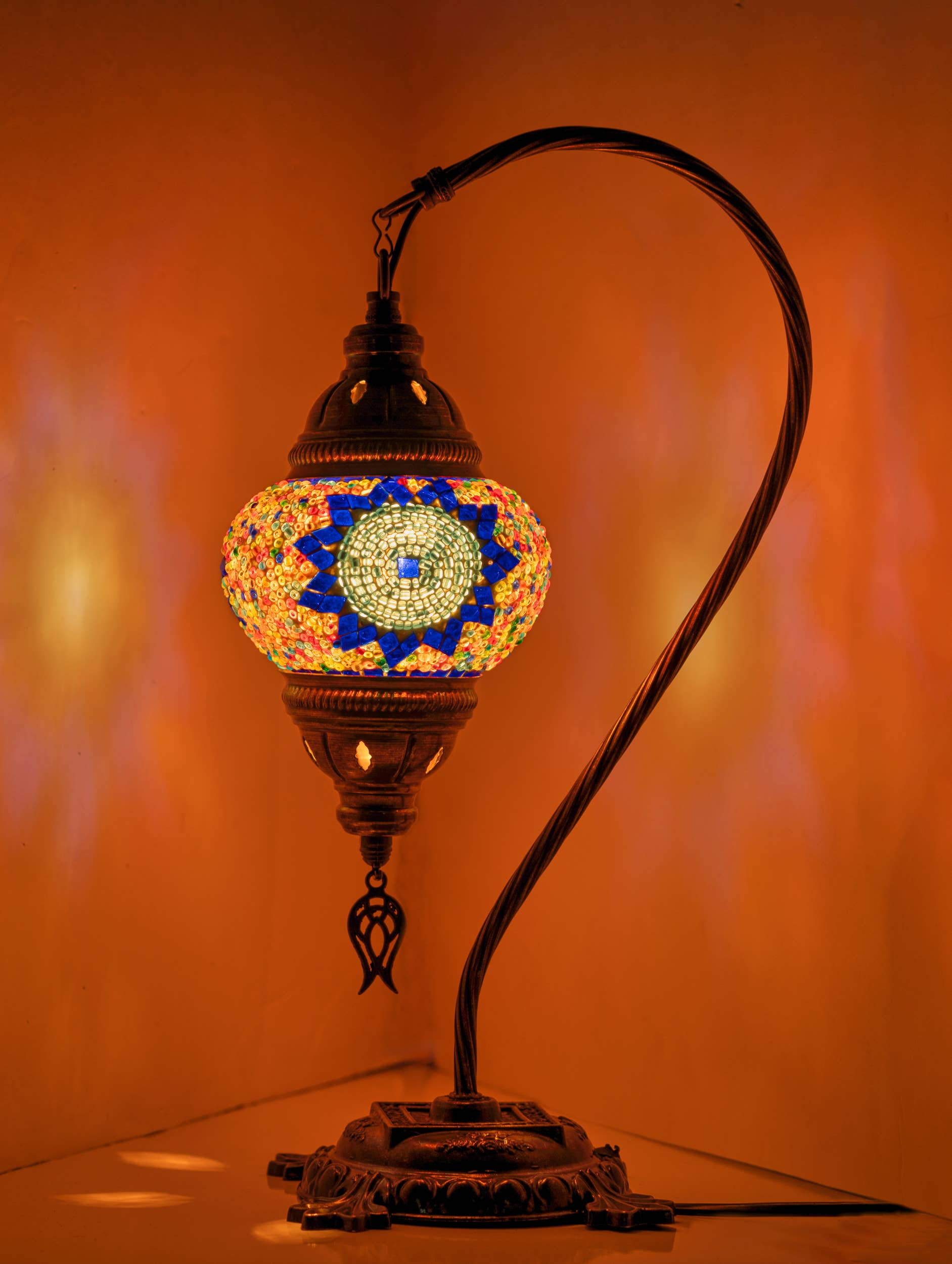 KAFTHAN - Wholesale Accent/Desk Lamp - Swan Neck Mosaic Lamps | Christmas & Holiday Decor Lighting30