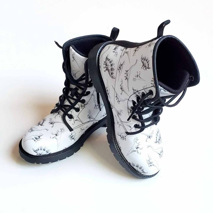 Women's Dino Combat Boots for wholesale by Whitworth Gallery