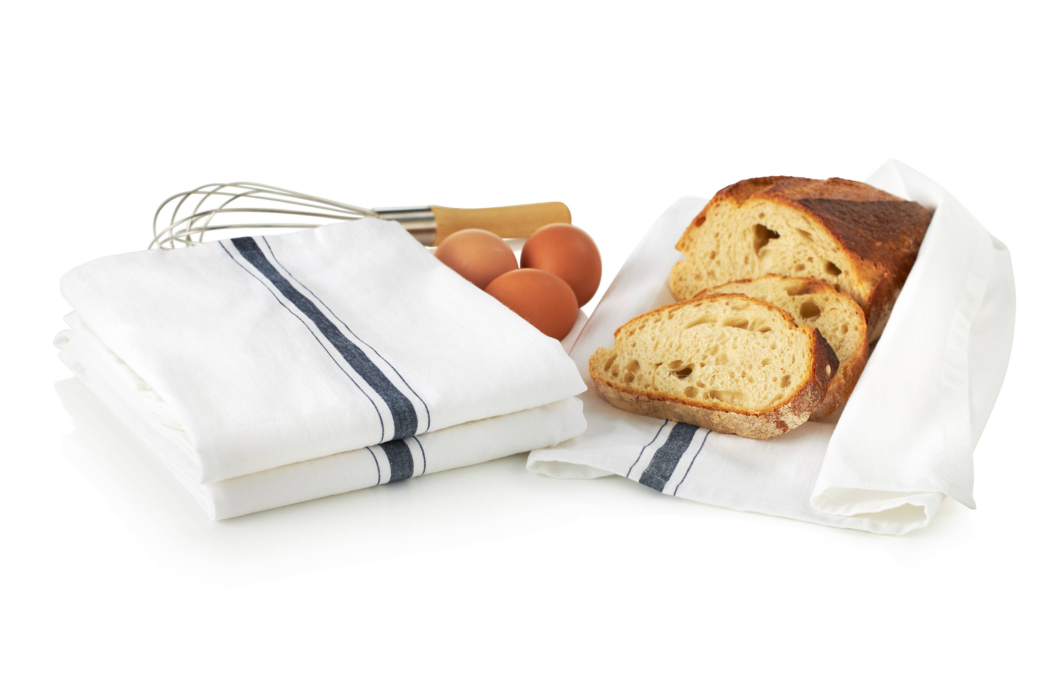 LLdecor - Wholesale Tea Towel - Chef Kitchen Towels - Baker Stripes, Set of 35