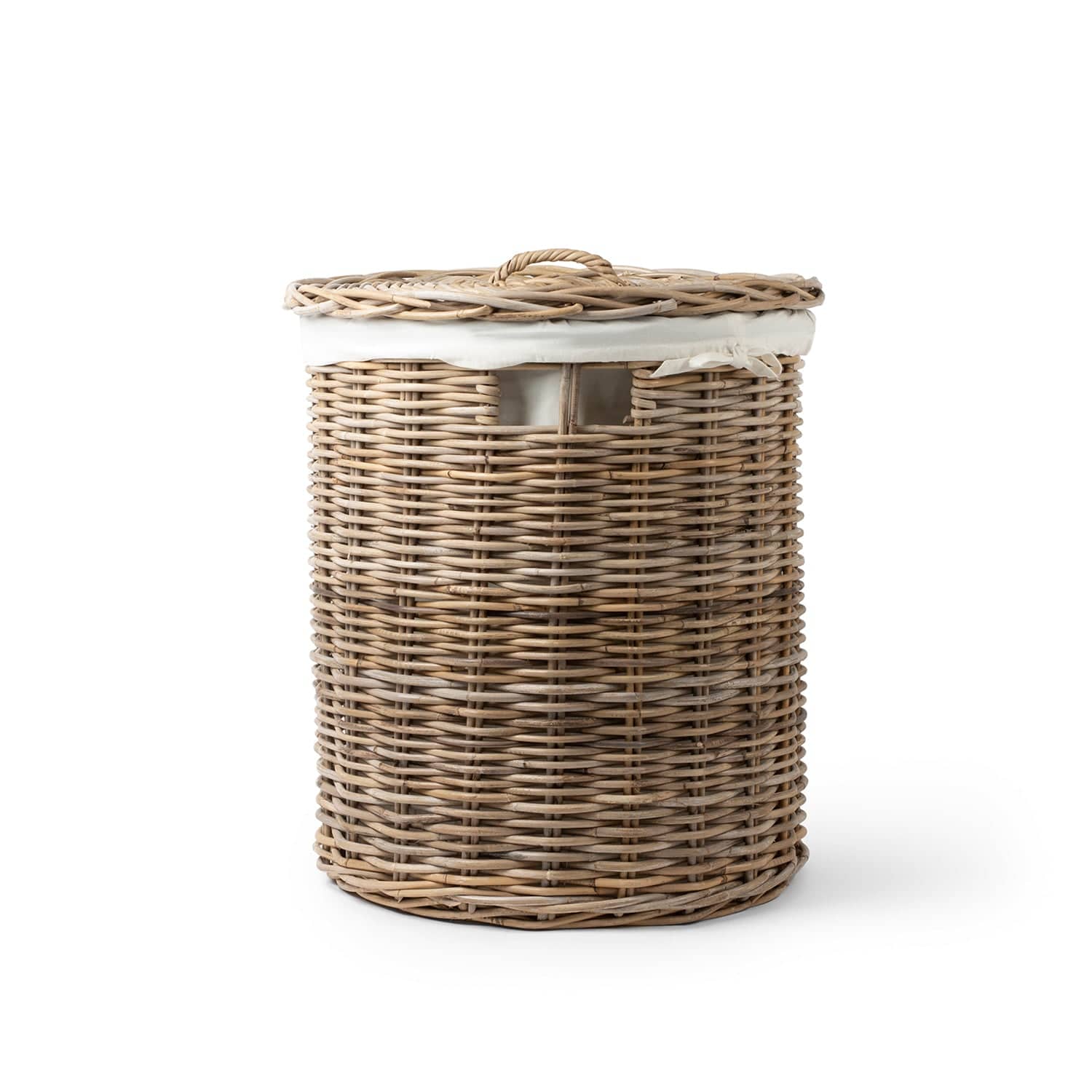 Basketly - Wholesale Laundry Basket - Rattan Laundry Baskets with Lid and Inner Bag0