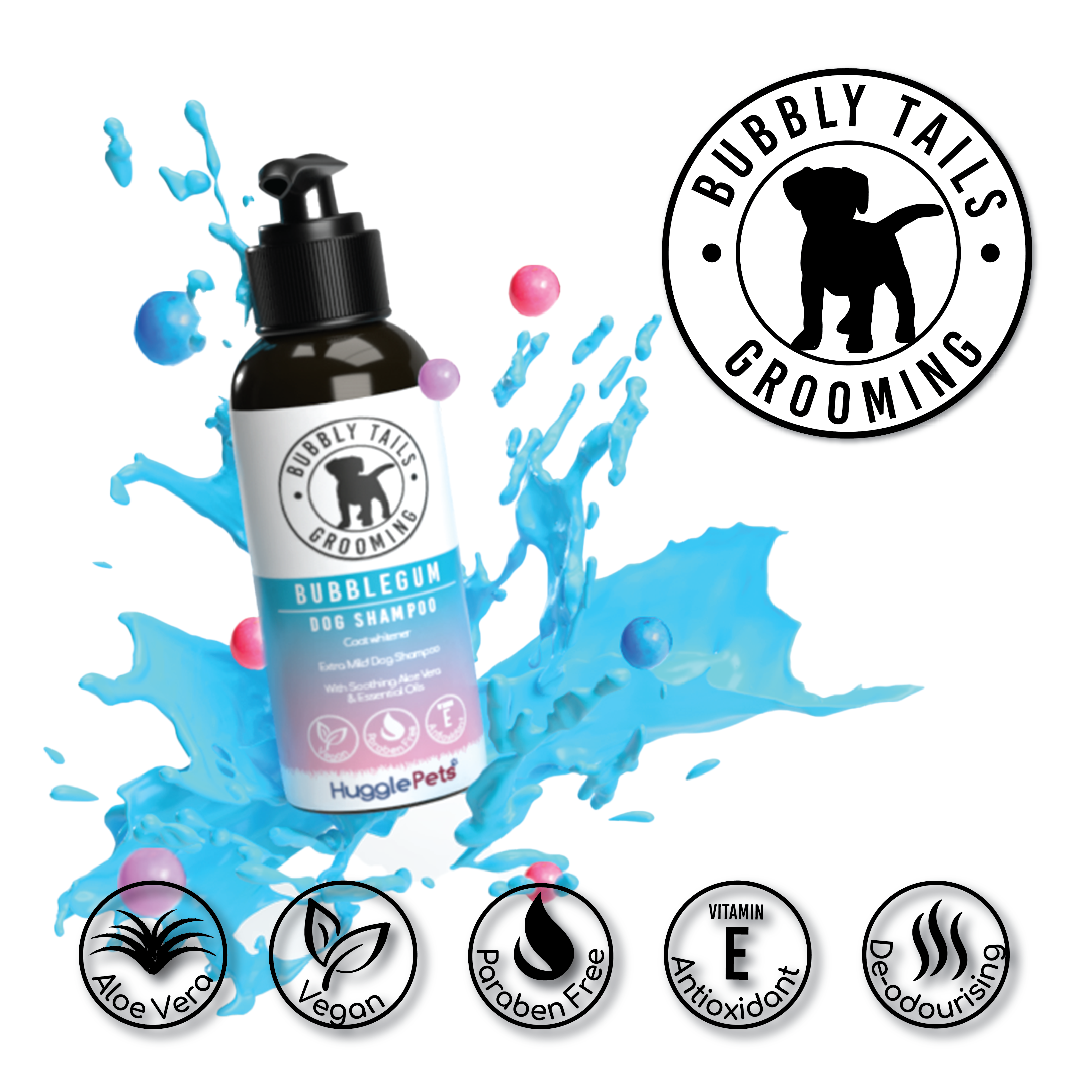 HugglePets - Venta al por mayor Champú - Perros - Champú para perros HugglePets Bubbly Tails19