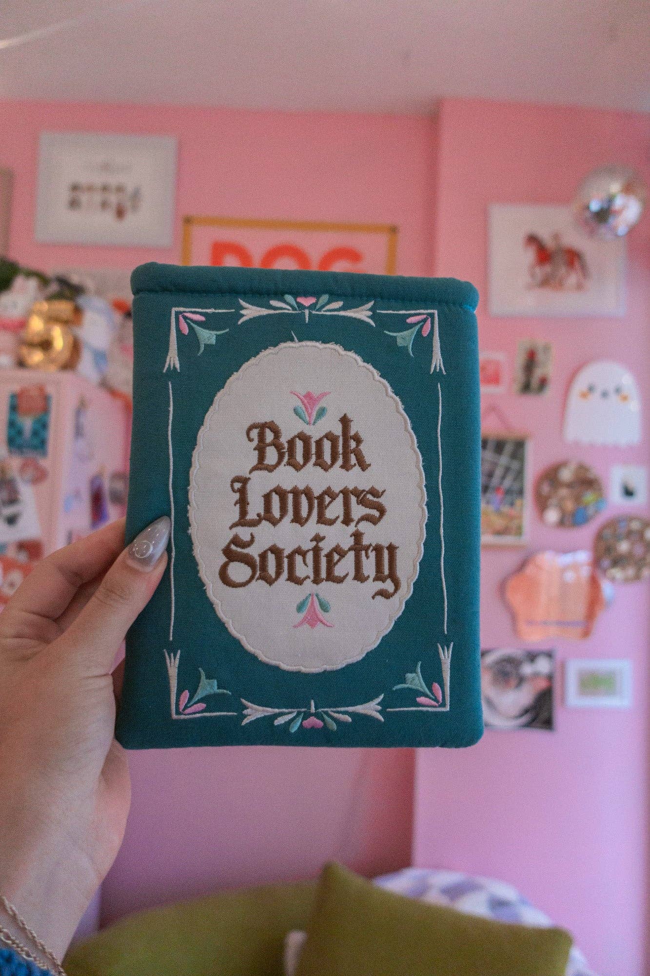 Jollie Ollie Designs - Wholesale Book Cover - Book Society Embroidered Book/Kindle Sleeve5