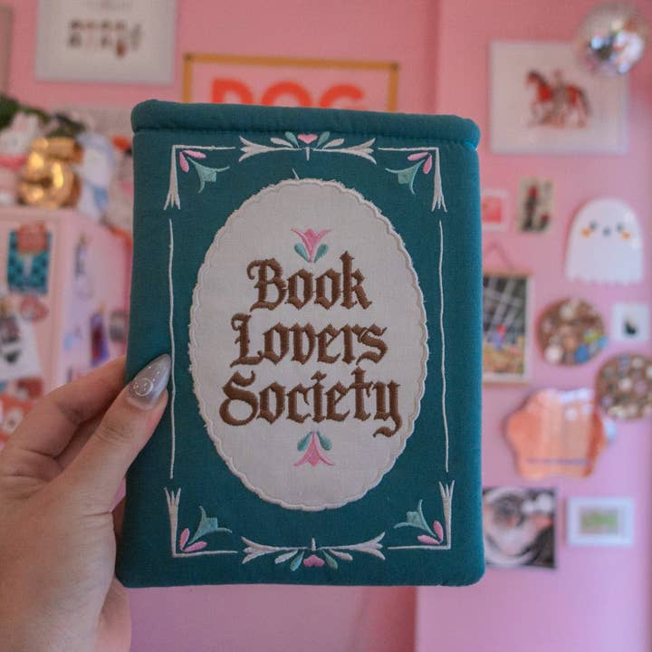 Jollie Ollie Designs - Wholesale Book Cover - Book Society Embroidered Book/Kindle Sleeve5