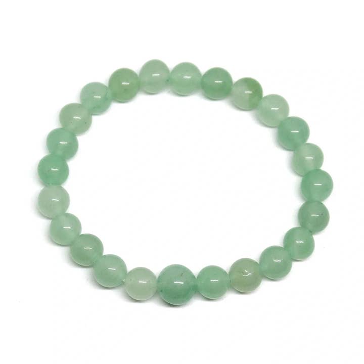 Grön Aventurinpärlarmband - - 6 mm - Barnhandled för wholesale av Namu Baru Inc.