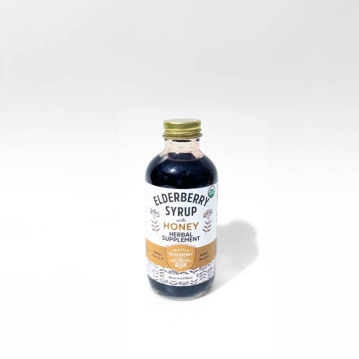 Seattle Elderberry - Vendita all'ingrosso Vitamine/integratori orali - Sciroppo di Sambuco Biologico con Miele