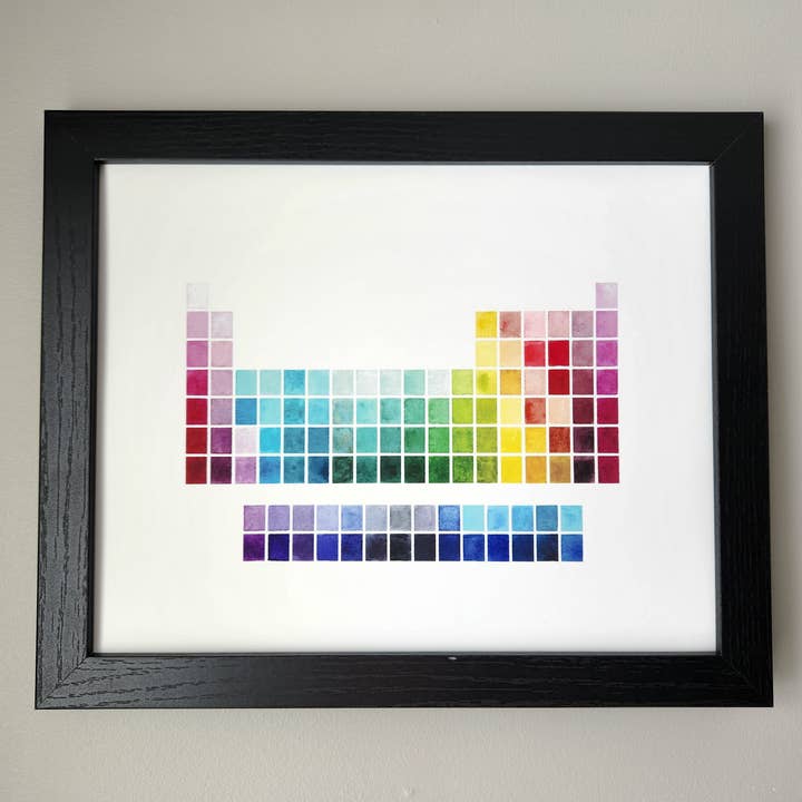 Art Print - Watercolor Periodic Table, Science Decoration for wholesale by The Crafty Physicist